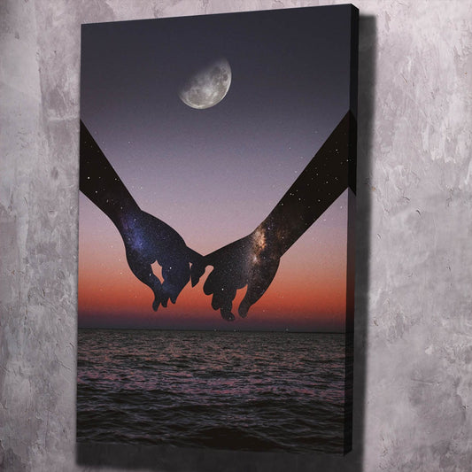 Holding Hands Stars - Shop exclusive inspirational wall art, motivational wall art, office art, home office wall decor quotes, wall art quotes, office artwork, motivational art only at ImpaktMaker in canvas and acrylic formats.