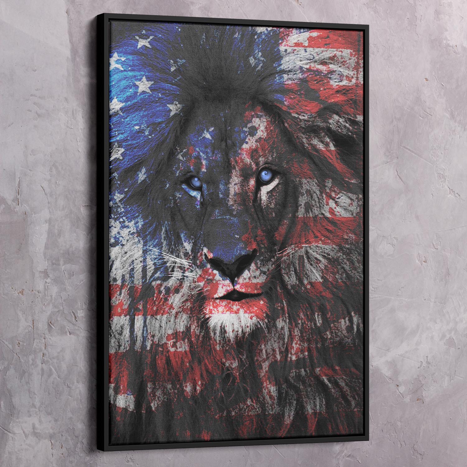 American Lion Wall Art | Inspirational Wall Art Motivational Wall Art Quotes Office Art | ImpaktMaker Exclusive Canvas Art Landscape