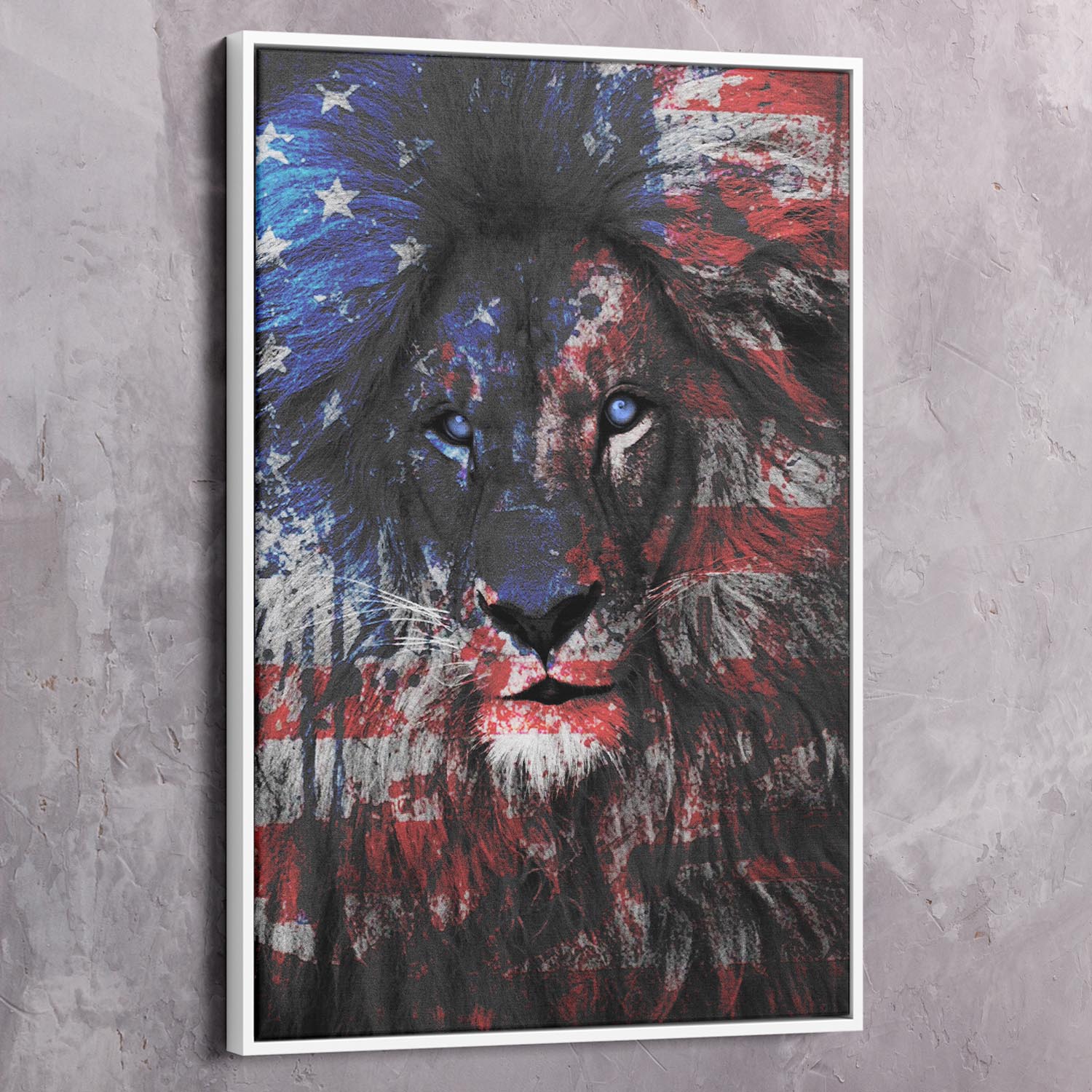 American Lion Wall Art | Inspirational Wall Art Motivational Wall Art Quotes Office Art | ImpaktMaker Exclusive Canvas Art Landscape