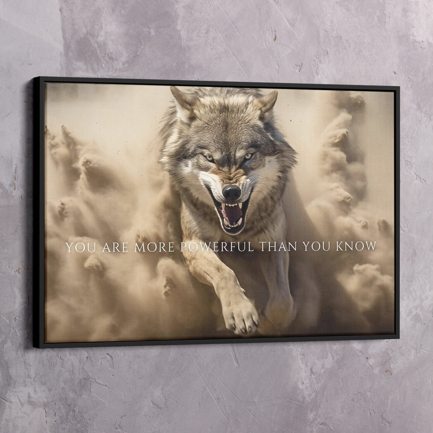 Be the Wolf Motivational Canvas Wall Art, Abstract Art, Motivational Wall  Art, Home Decor, Wall Art, Motivational Wall Decor 