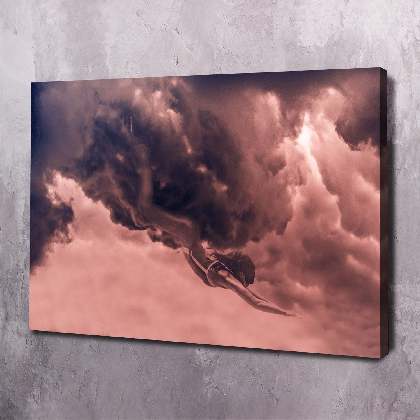 Cloud Diver Wall Art | Inspirational Wall Art Motivational Wall Art Quotes Office Art | ImpaktMaker Exclusive Canvas Art Landscape