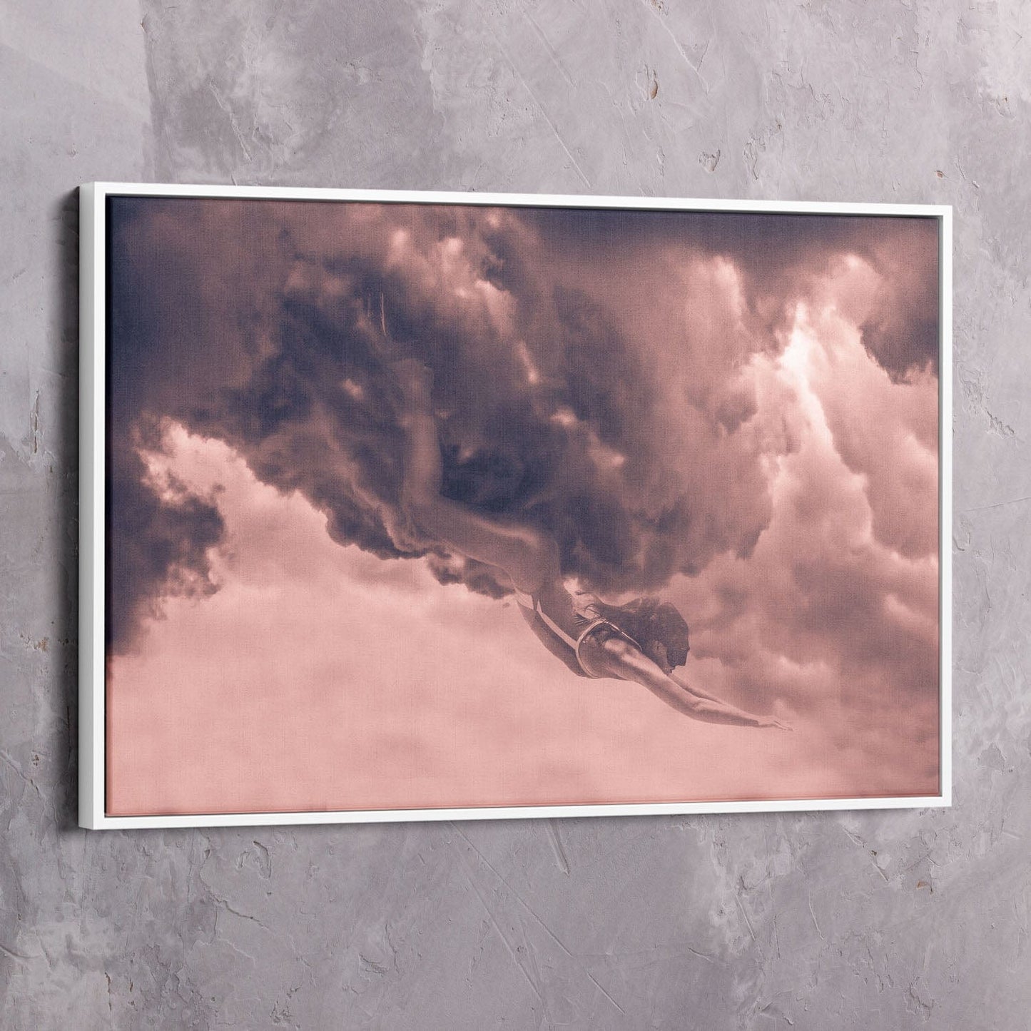 Cloud Diver Wall Art | Inspirational Wall Art Motivational Wall Art Quotes Office Art | ImpaktMaker Exclusive Canvas Art Landscape