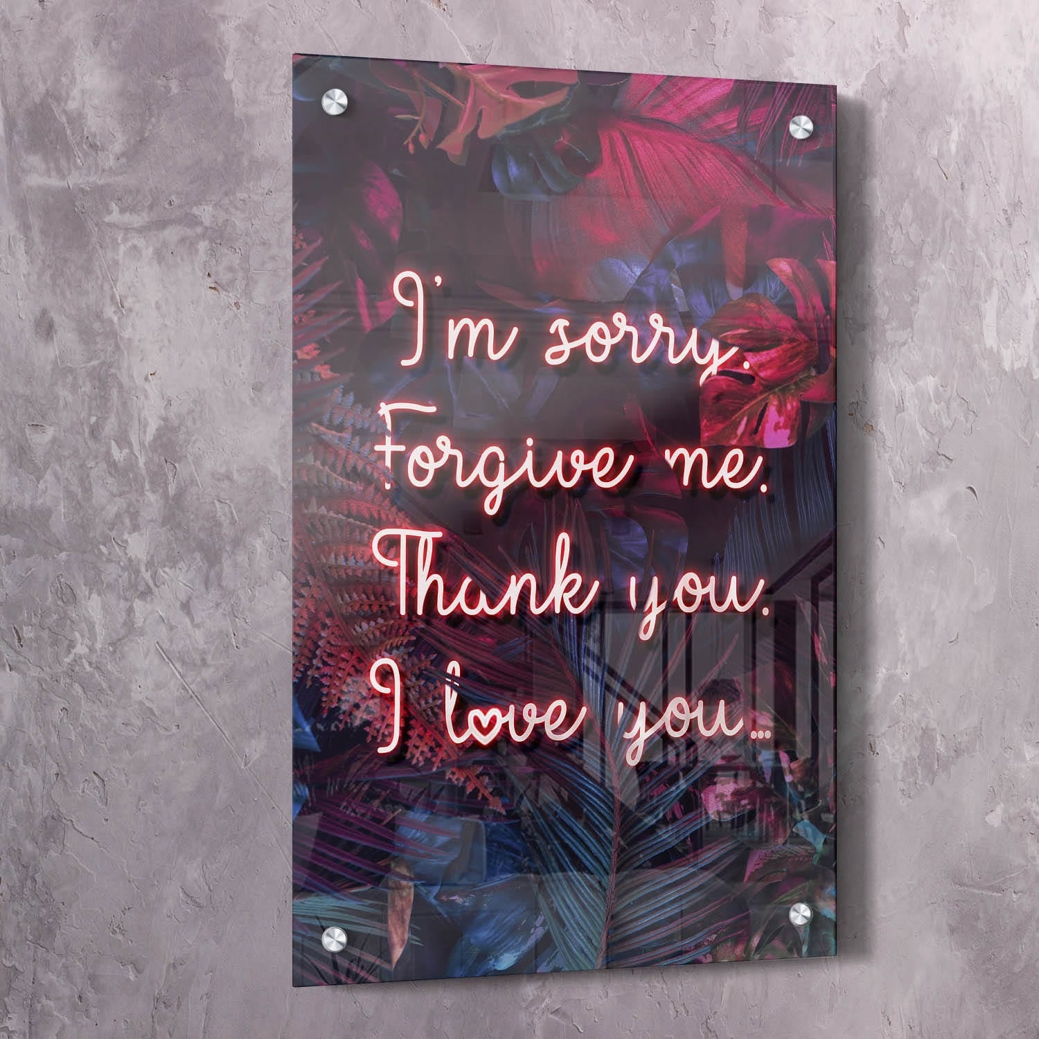 Embrace Healing with Ho'oponopono Prayer Quote Wall Art- Unlock the Power of Repentance, Forgiveness, Gratitude, and Love Canvas Art Portrait