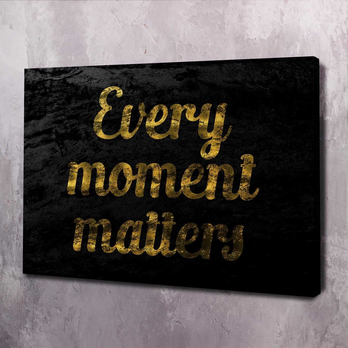 Every Moment Wall Art | Inspirational Wall Art Motivational Wall Art Quotes Office Art | ImpaktMaker Exclusive Canvas Art Landscape
