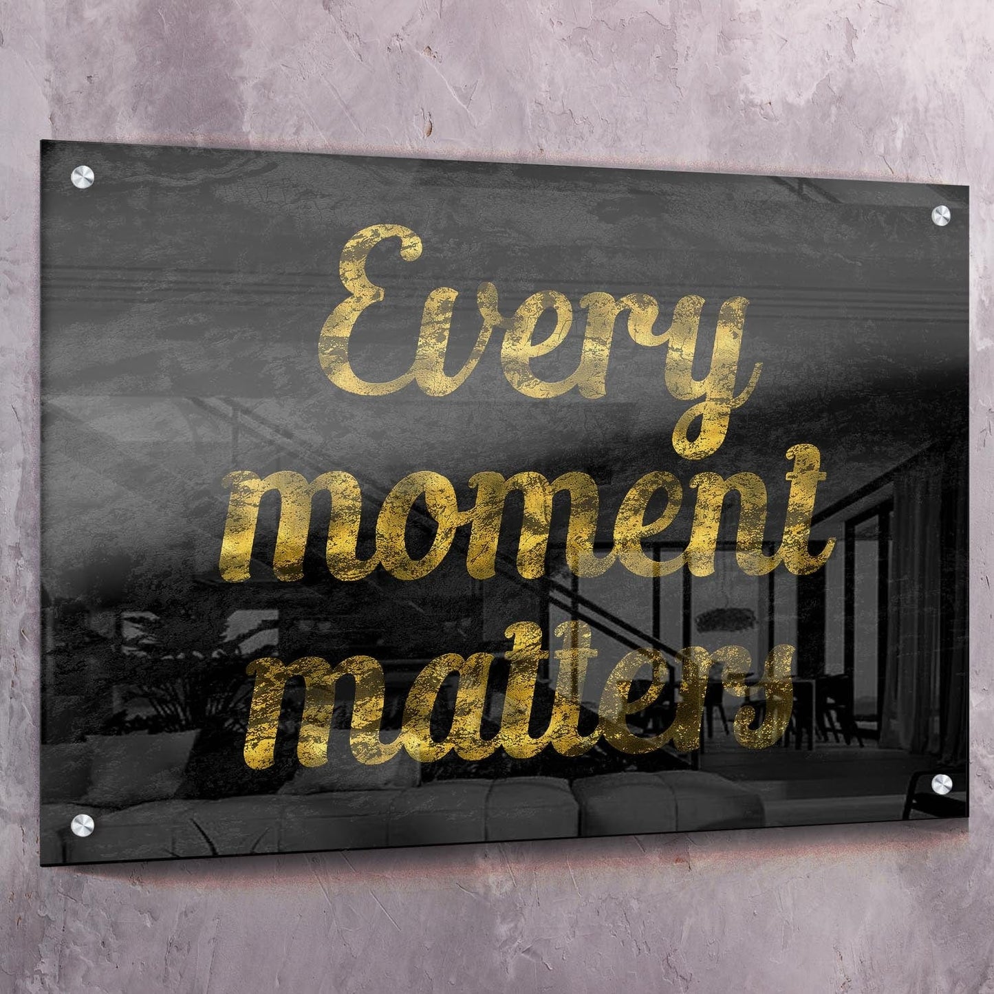 Every Moment Wall Art | Inspirational Wall Art Motivational Wall Art Quotes Office Art | ImpaktMaker Exclusive Canvas Art Landscape