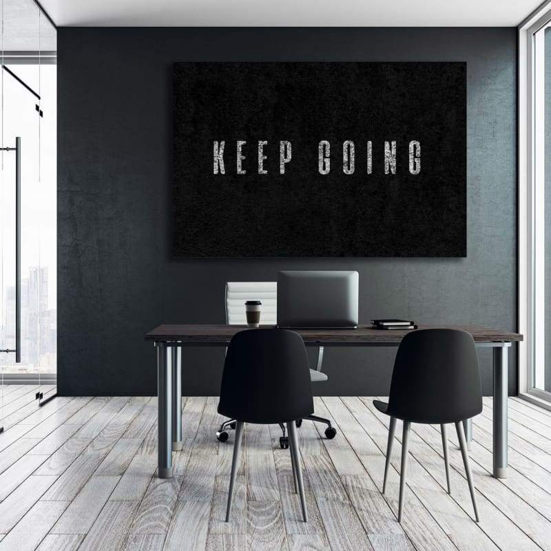 Keep Going Wall Art | Inspirational Wall Art Motivational Wall Art Quotes Office Art | ImpaktMaker Exclusive Canvas Art Landscape
