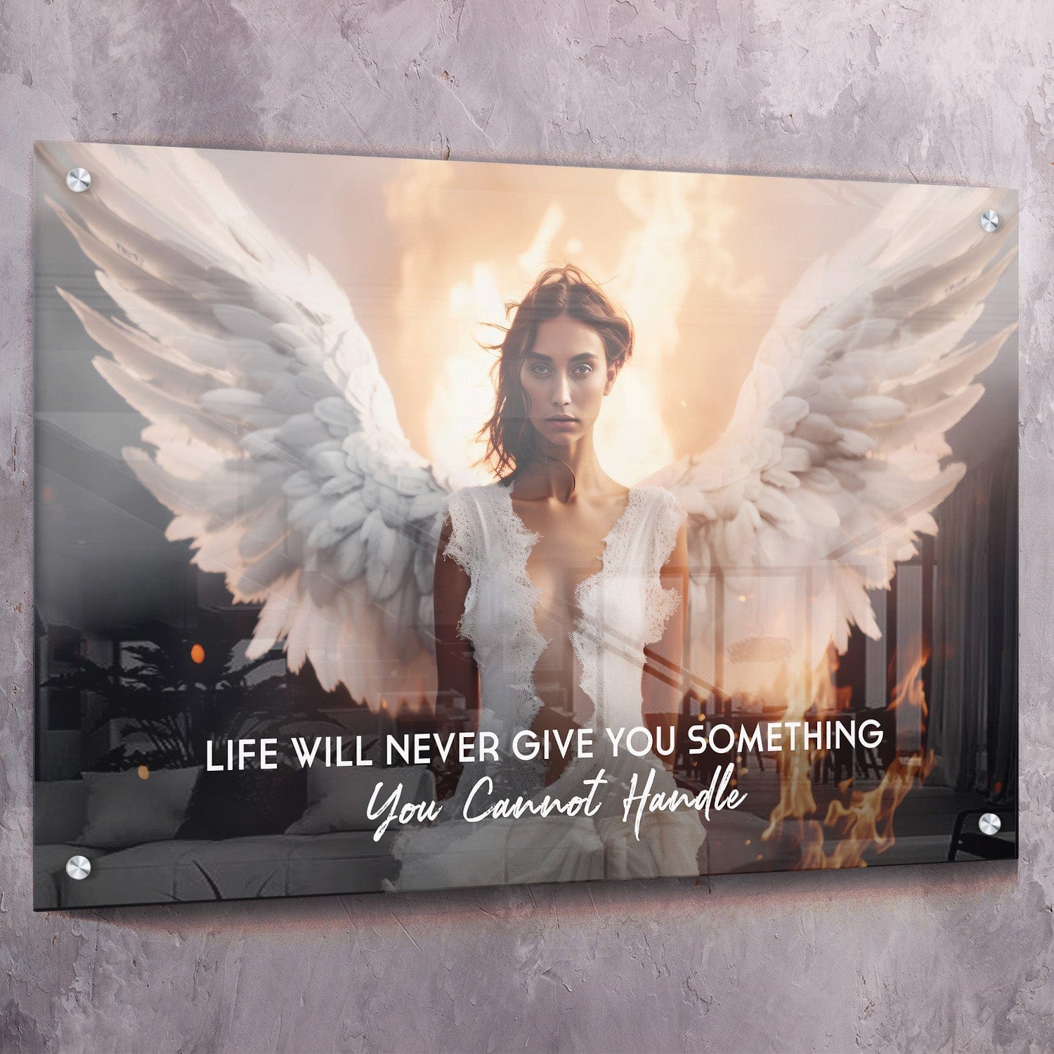 Life Will Never Give You Wall Art | Inspirational Wall Art Motivational Wall Art Quotes Office Art | ImpaktMaker Exclusive Canvas Art Landscape
