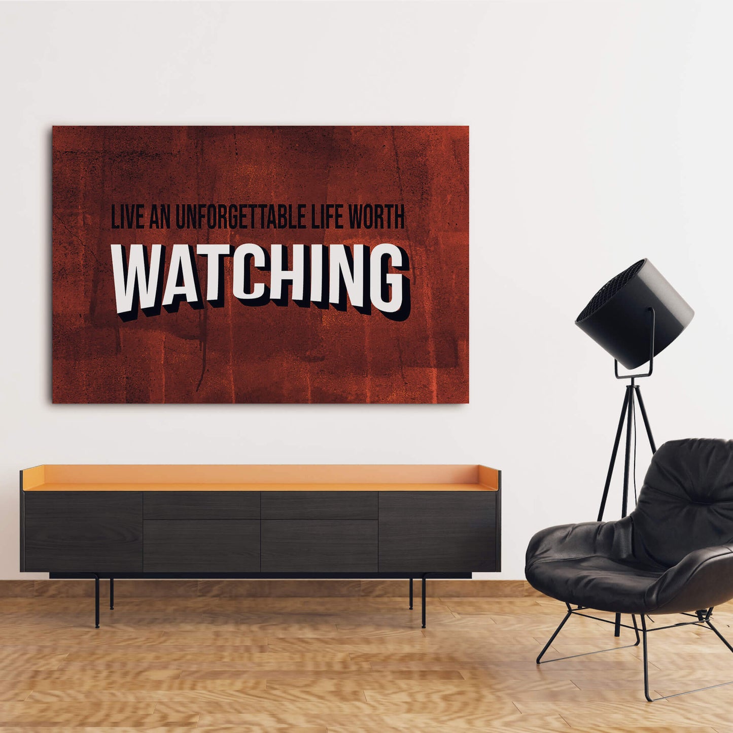 Life Worth Watching Wall Art | Inspirational Wall Art Motivational Wall Art Quotes Office Art | ImpaktMaker Exclusive Canvas Art Landscape