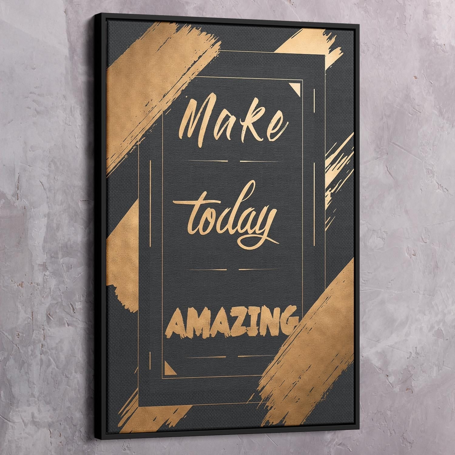 Make Today Amazing Wall Art | Inspirational Wall Art Motivational Wall Art Quotes Office Art | ImpaktMaker Exclusive Canvas Art Portrait