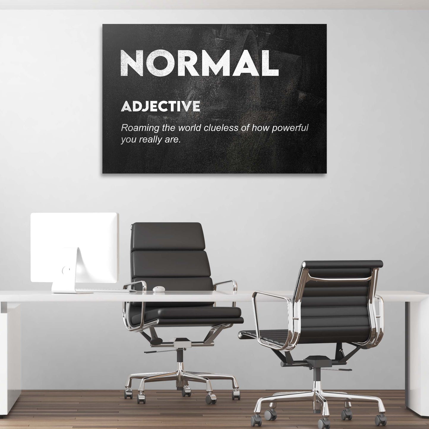 Normal Meaning Wall Art | Inspirational Wall Art Motivational Wall Art Quotes Office Art | ImpaktMaker Exclusive Canvas Art Landscape