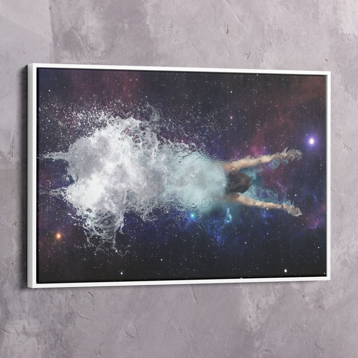 Swimming in Stars Wall Art | Inspirational Wall Art Motivational Wall Art Quotes Office Art | ImpaktMaker Exclusive Canvas Art Landscape