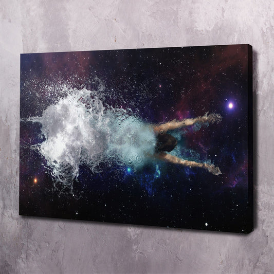 Swimming in Stars Wall Art | Inspirational Wall Art Motivational Wall Art Quotes Office Art | ImpaktMaker Exclusive Canvas Art Landscape