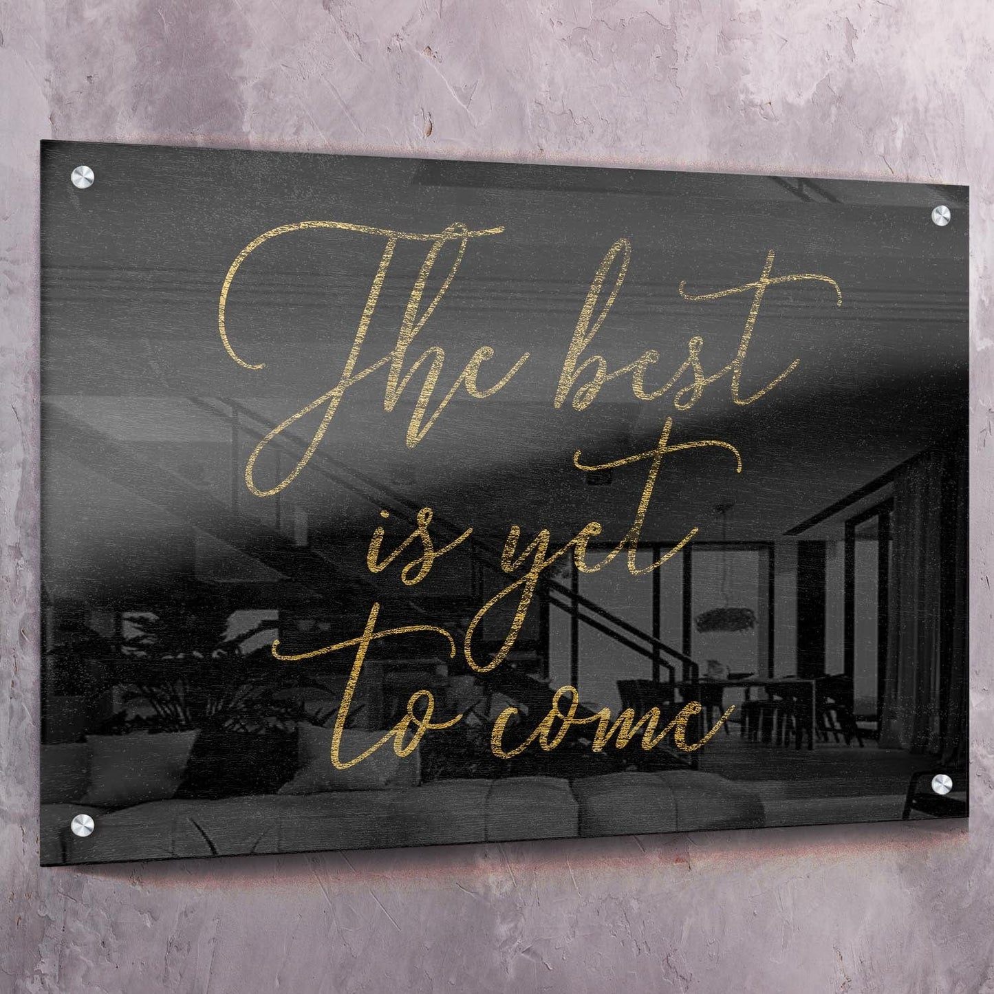 The Best Is Yet To Come Wall Art | Inspirational Wall Art Motivational Wall Art Quotes Office Art | ImpaktMaker Exclusive Canvas Art Landscape