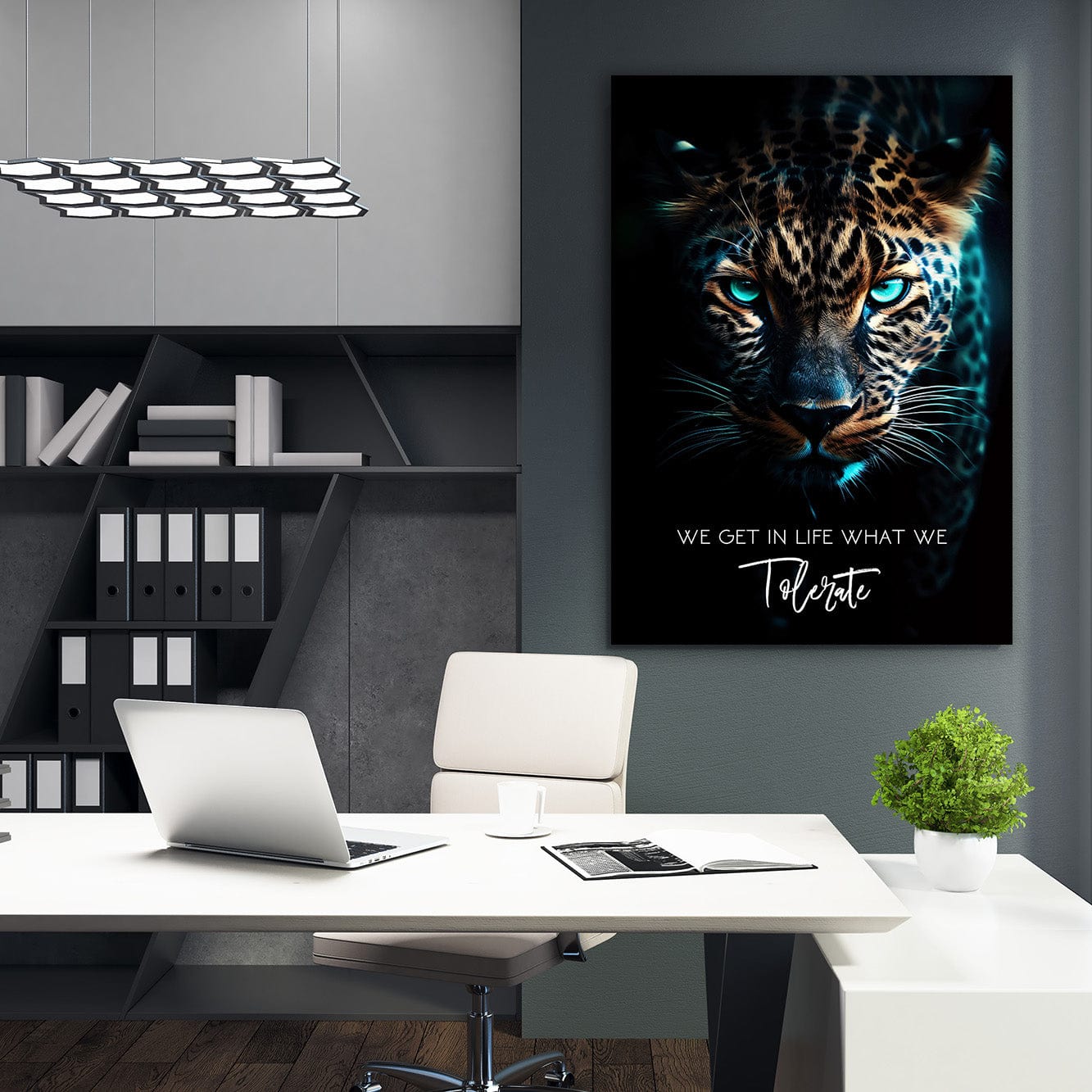 Unleash Your Inner Strength with Fierce Leopard Wall Art | ImpaktMaker  Canvas Art Portrait
