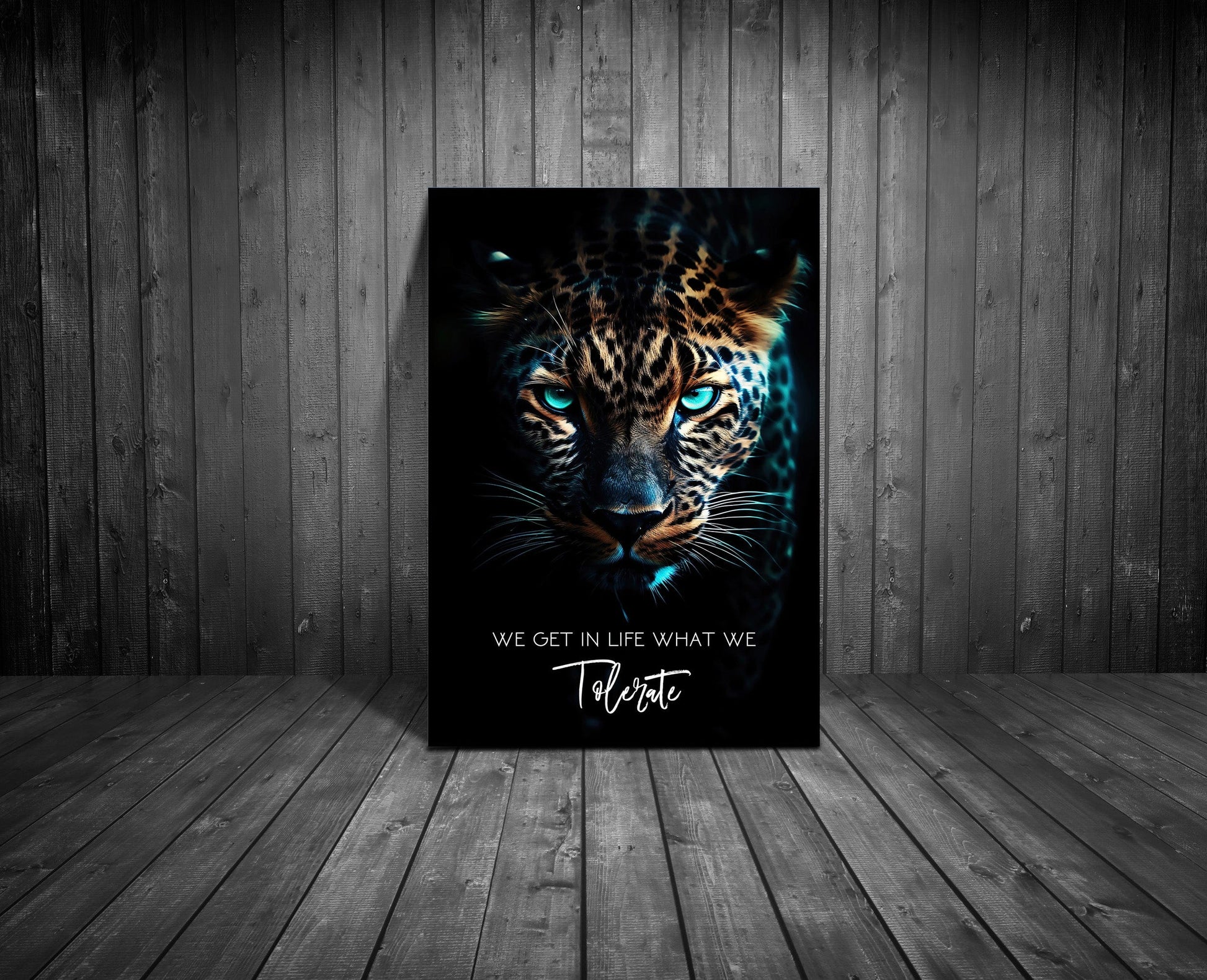 Unleash Your Inner Strength with Fierce Leopard Wall Art | ImpaktMaker  Canvas Art Portrait