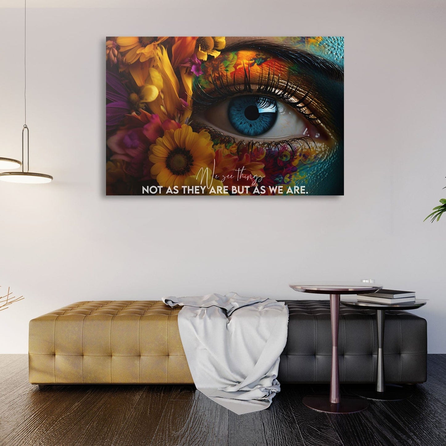 We See Things Not as They Are But as We Wall Art | Inspirational Wall Art Motivational Wall Art Quotes Office Art | ImpaktMaker Exclusive Canvas Art Landscape